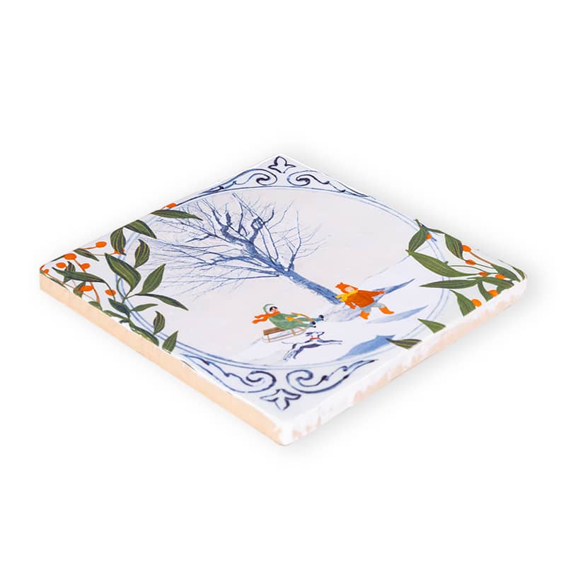 Storytiles Delft Blue Winter Wonderland Fliese S 10x10 Winter