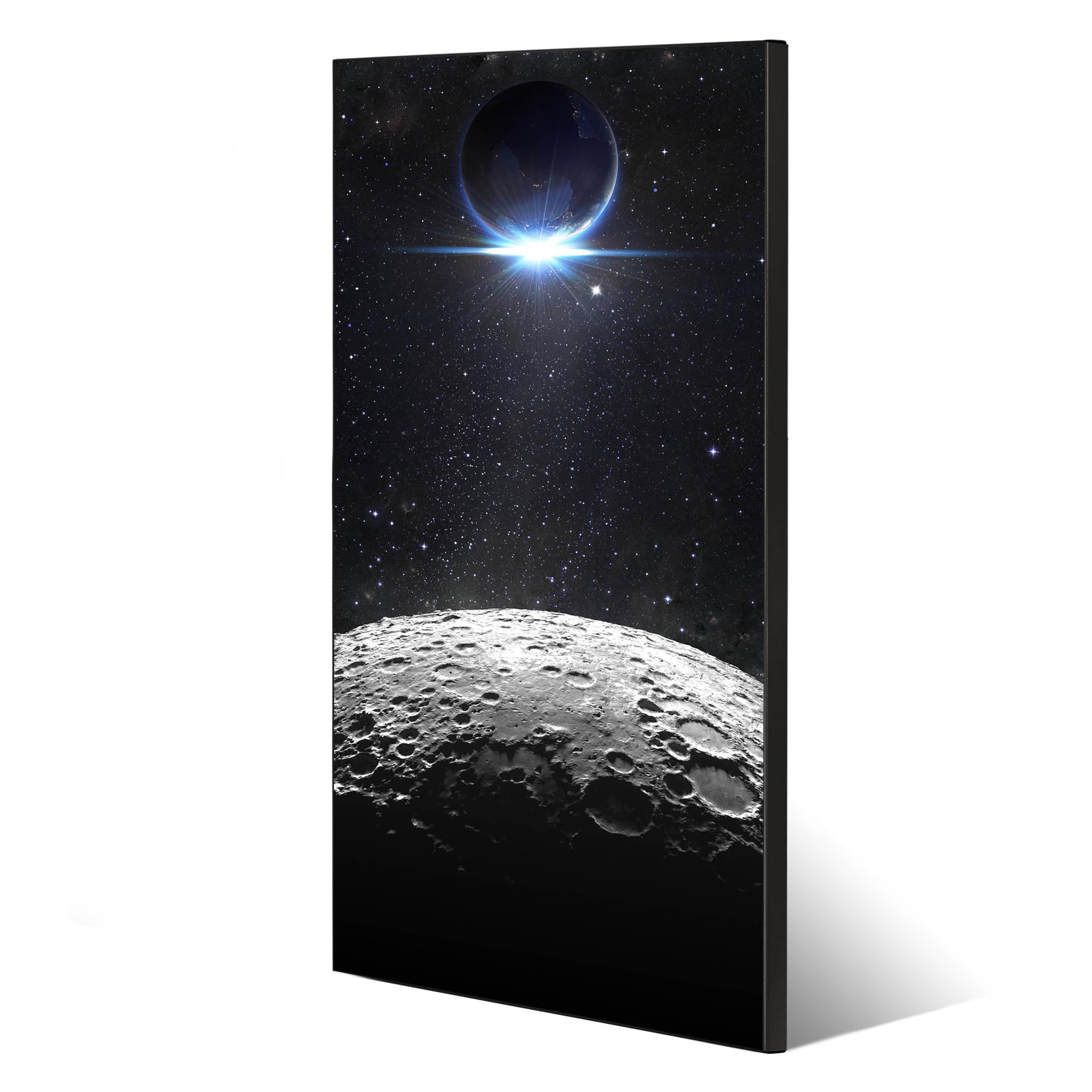 Banjado Magnettafel Mondlandschaft Metall 37x78 weiß Magneten