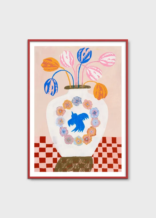 The Poster Club The Clock Poster 30x40 cm blau