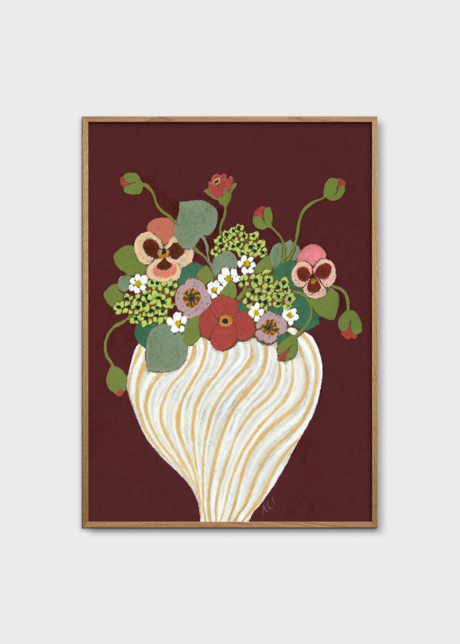 The Poster Club Art Prints Maroon Poster 30x40 cm botanisch