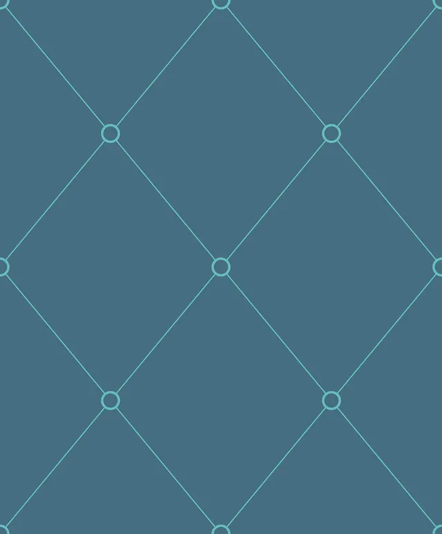 Mineheart Quilt Outline Tapete Petroleum & Aquamarine