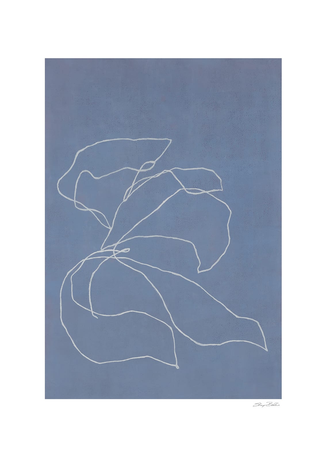 The Poster Club Art Prints Iris In The Wind Poster 50x70 blau