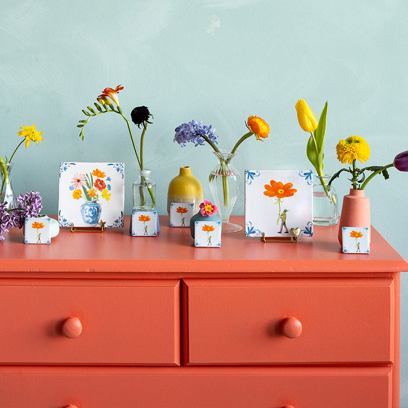 Storytiles Minis Bringing you a bloom Wandfliese Mini Blumenmotiv