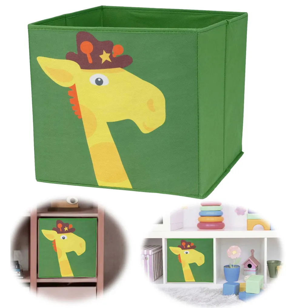 LS-LebenStil Giraffe Aufbewahrungsbox 30cm für Kallax faltbar