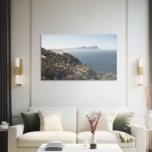 Hustling Sharks Wandbilder Weite Küste im Dunst Leinwand 30x40 cm