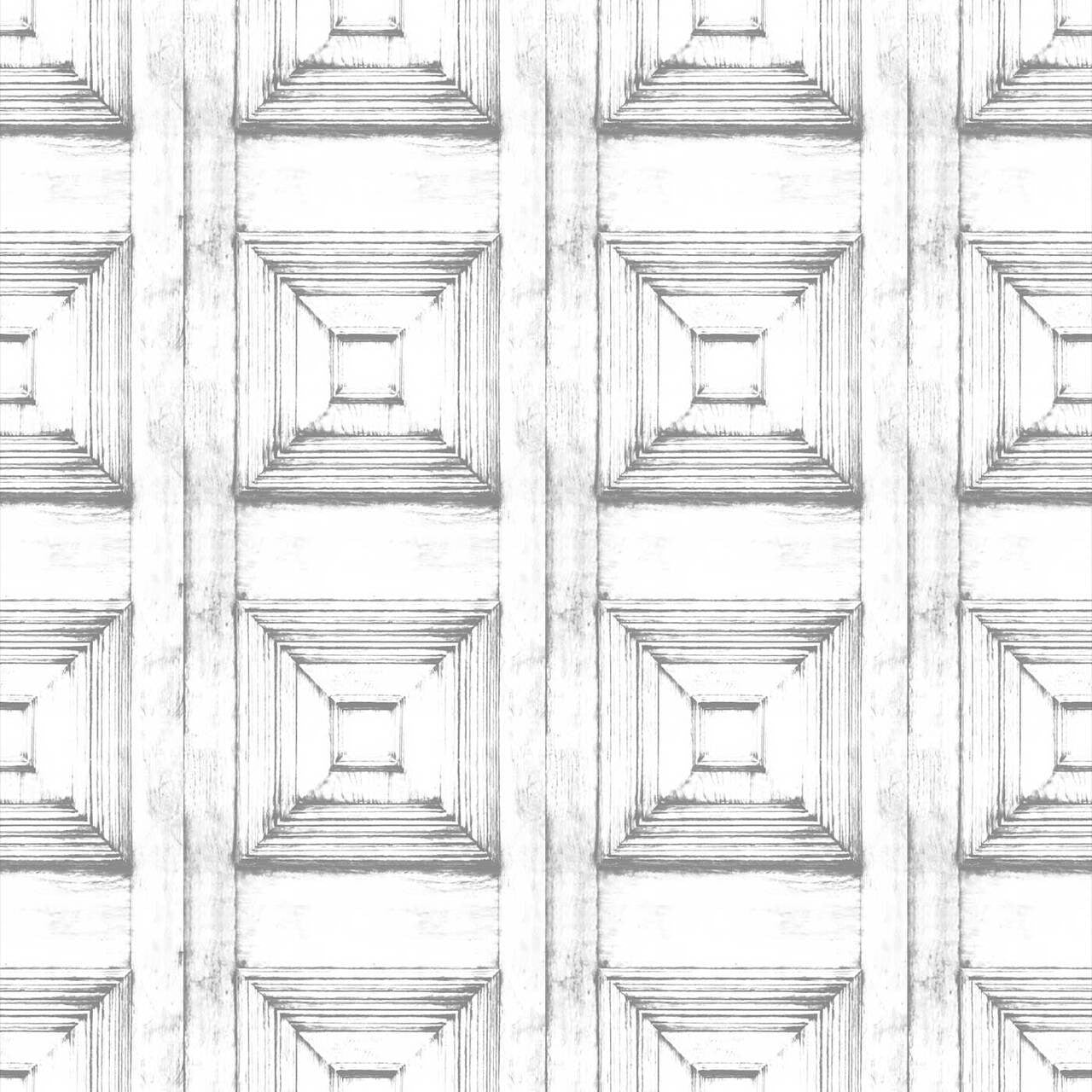 Mineheart Wallpaper Almost White Victorian Panelling Tapete weiß