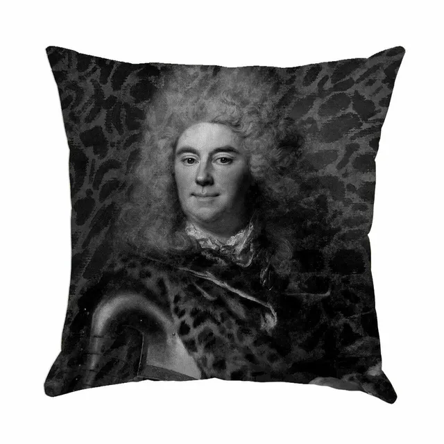 Mineheart Leopard Print Man 1 Kissen Grau 46x46 Canvas
