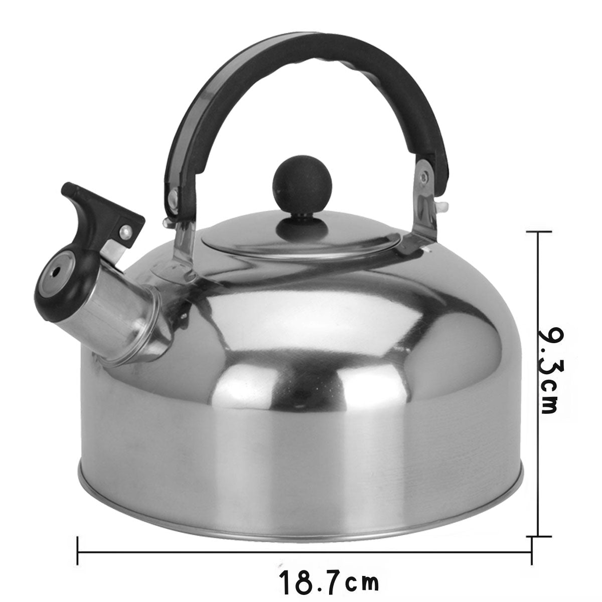 LS-LebenStil Küche & Haushalt Flötenkessel Edelstahl 2,0L