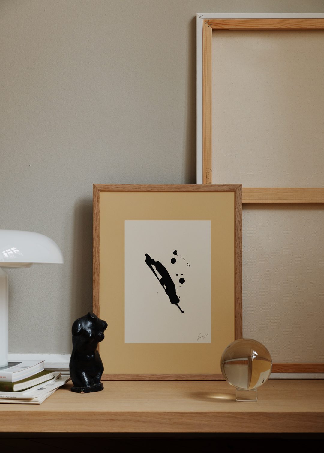 The Poster Club Imagine Poster 30x40 cm beige-schwarz
