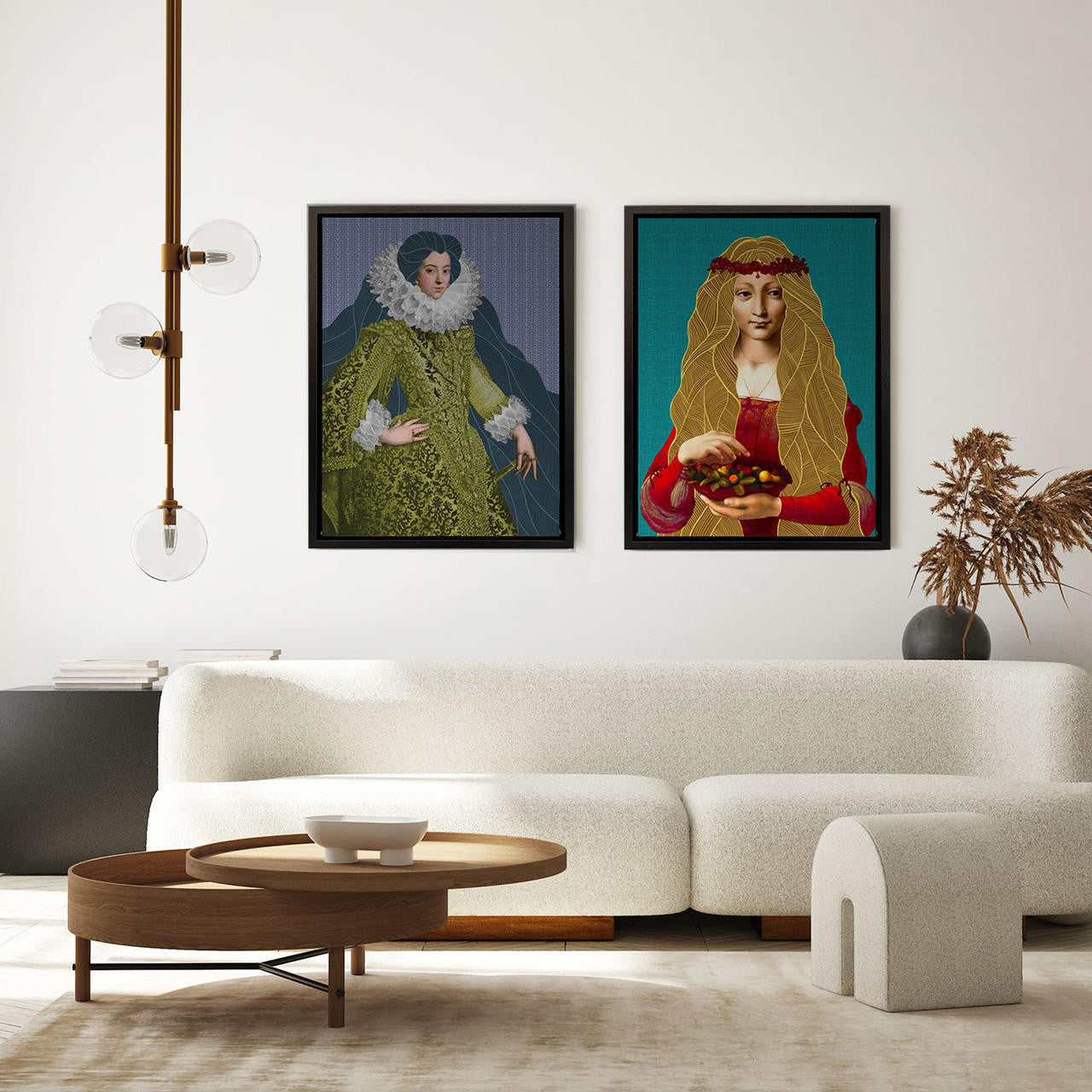 Mineheart Wall Art Noble Isabel Leinwandbild 61x81cm Grün