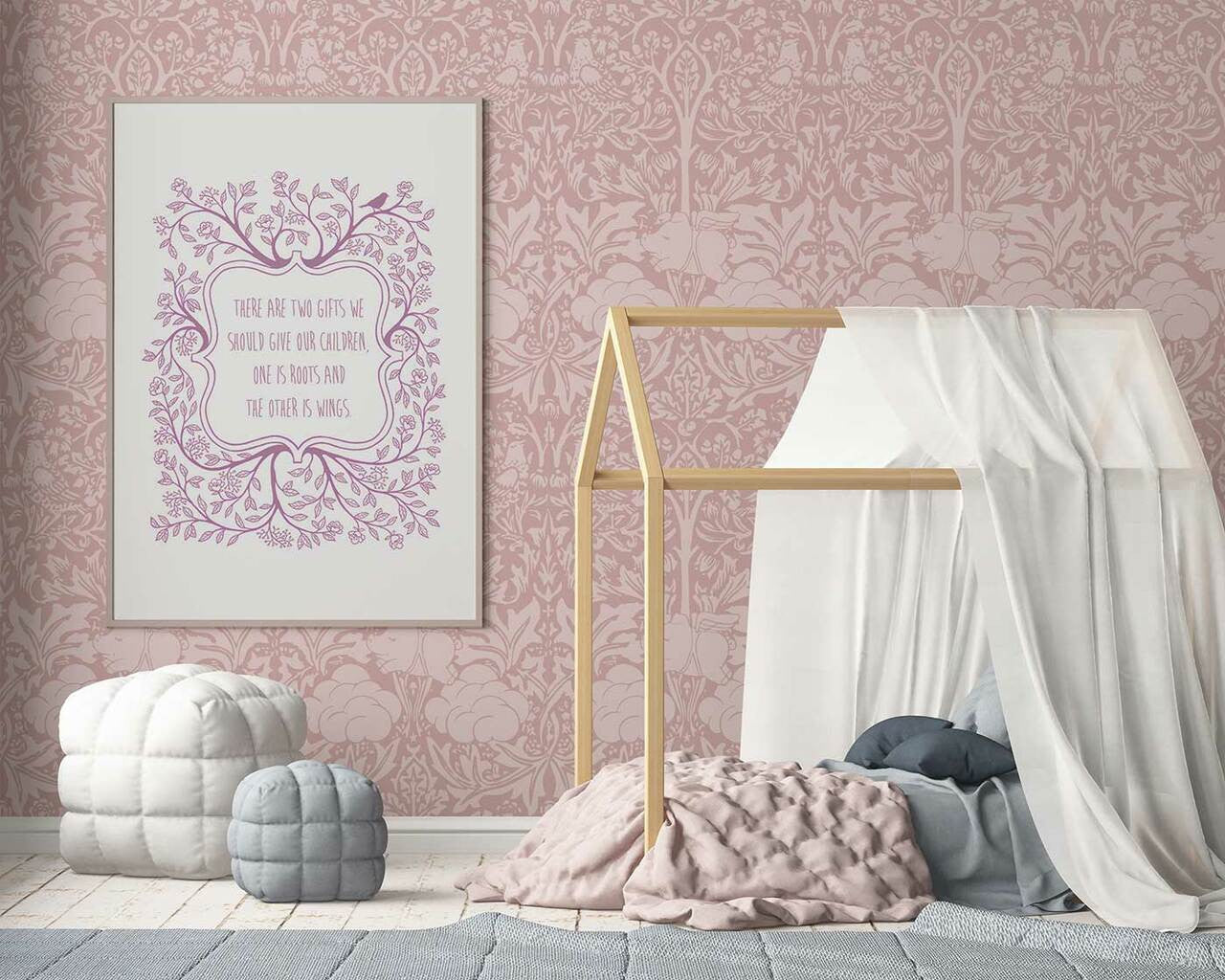Mineheart Morris Dream Warm Clay Tapete Muster A3 floral