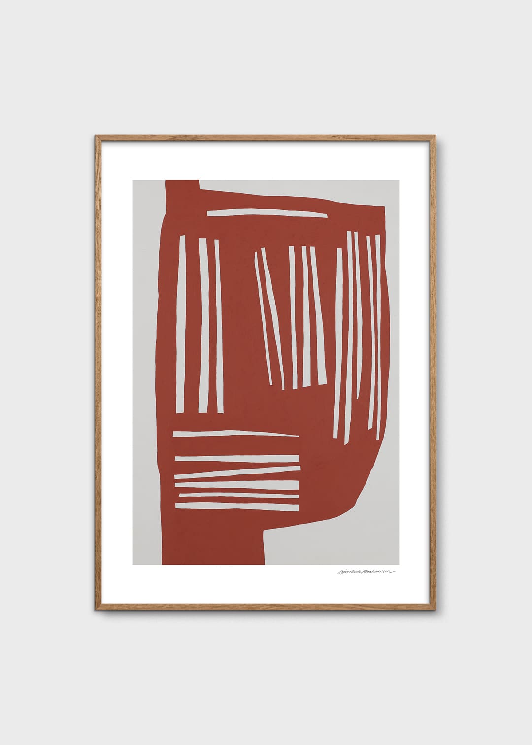 The Poster Club Art Prints Blush Kunstdruck 30x40 cm Grau Rot