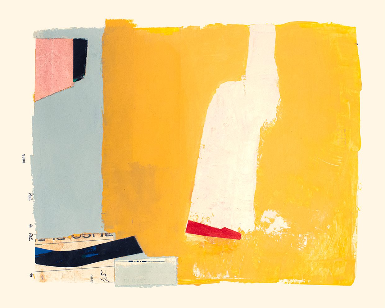 The Poster Club Jaune Poster 30x40 cm abstrakt gelb
