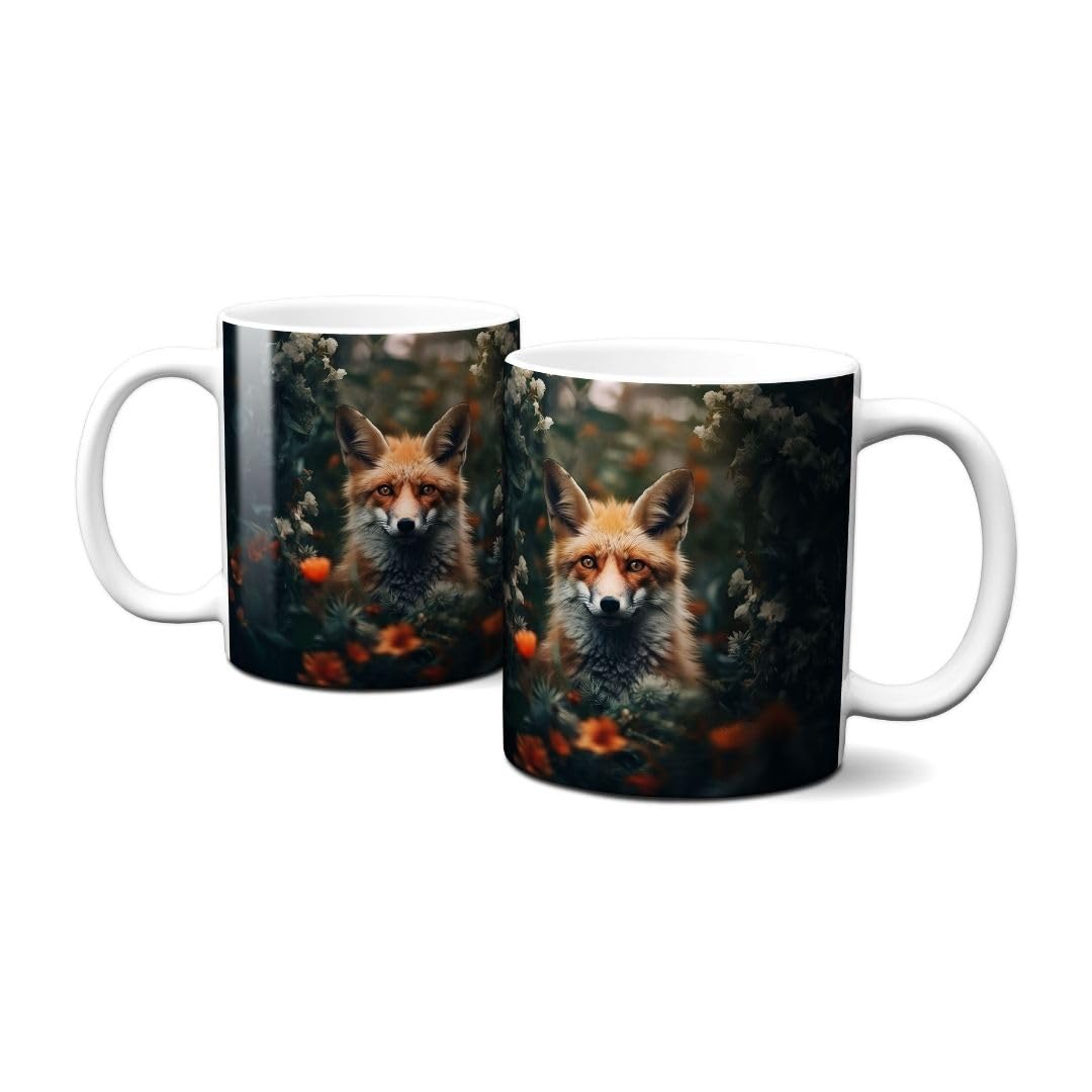 Hustling Sharks Tasse Der einsame Fuchs Kaffeetasse 330 ml