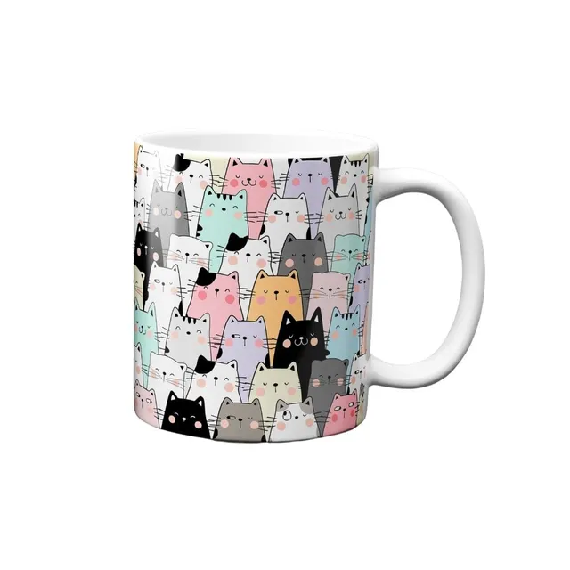 Hustling Sharks Wandbilder Katzen Tasse 330ml bunt Keramik
