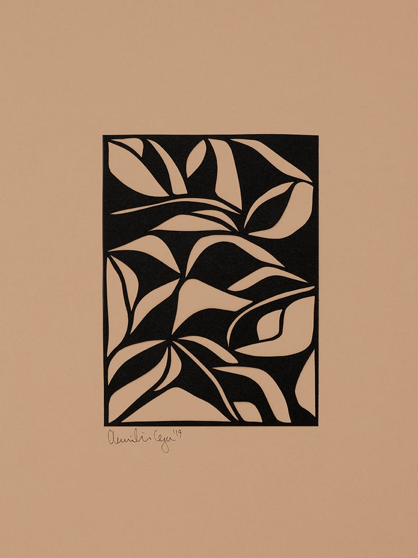 The Poster Club Art Prints Leaves No. 01 Poster 30x40 cm braun