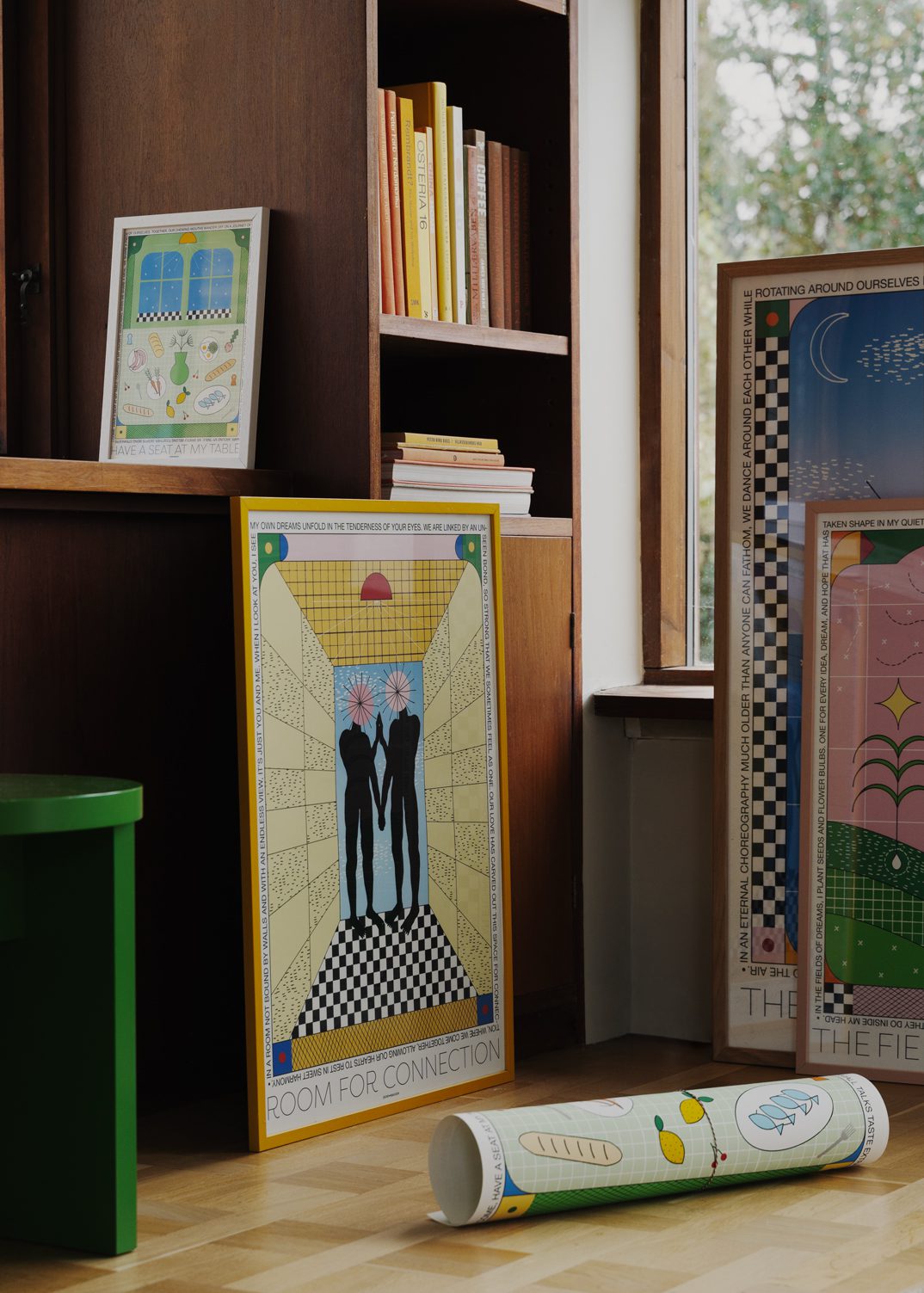 The Poster Club Art Prints Room for Connection Poster 30x40 cm gelb