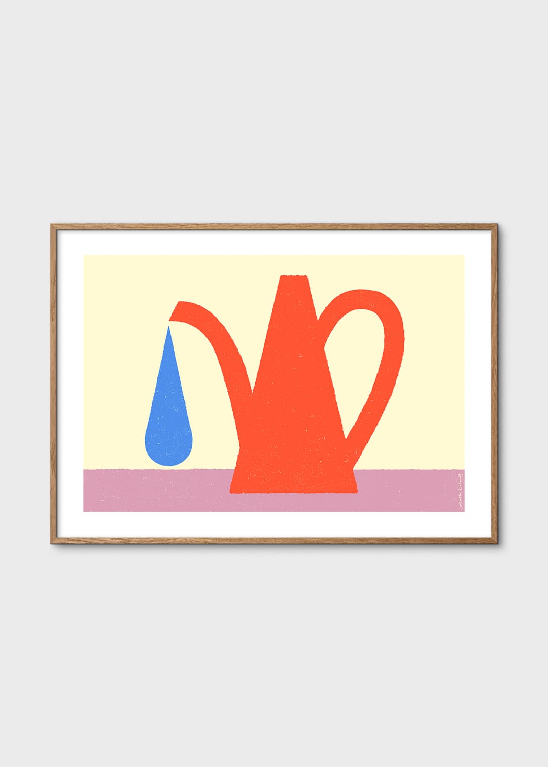 The Poster Club Art Prints Red Watering Can Poster 30x40 rot
