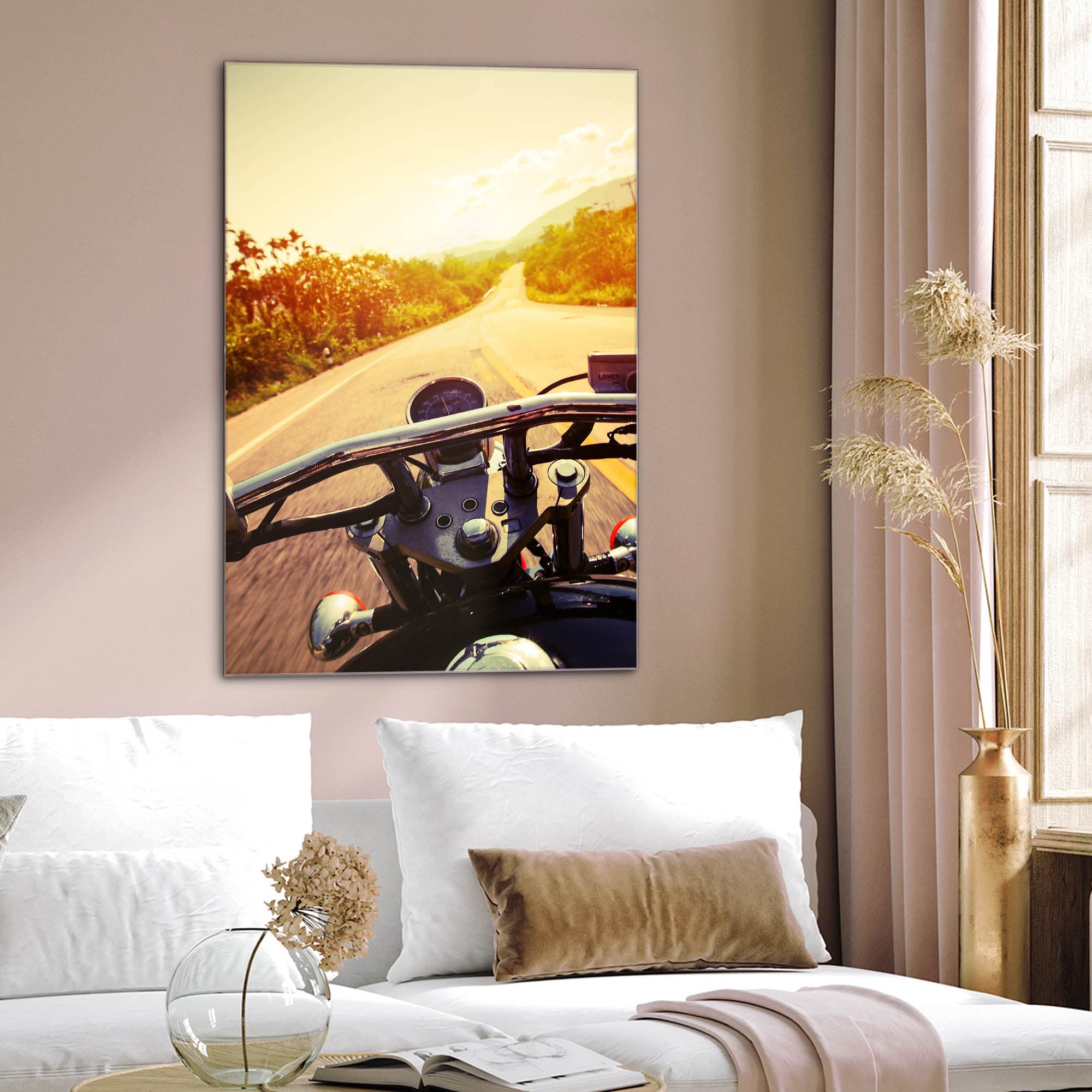 Banjado Magnettafel Glas 60x40cm Easy Rider Technik