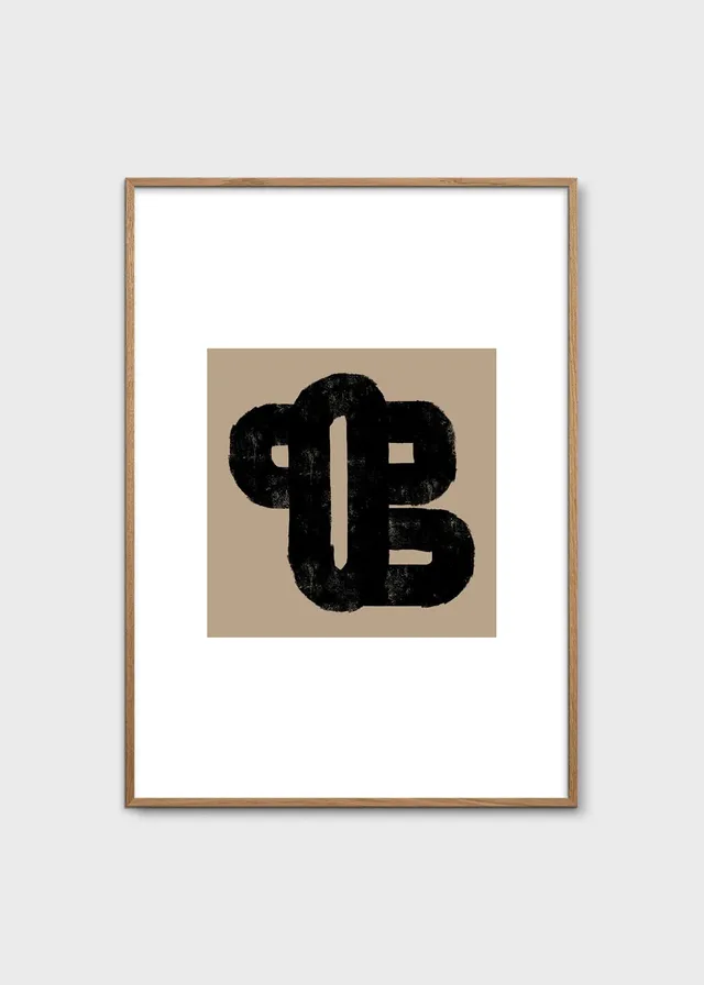 The Poster Club Abstract 402 Poster 30x40 cm beige