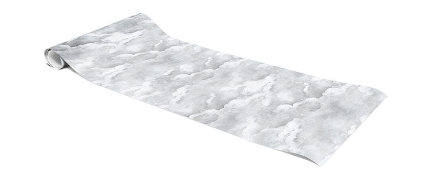Mineheart Wallpaper Pale Grey Clouds Tapete Grau Wolken