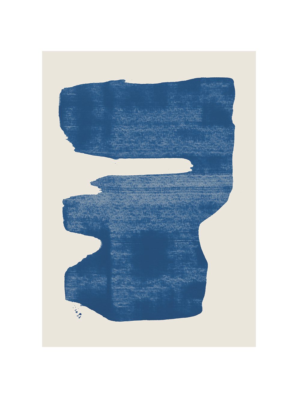 The Poster Club Bobby Poster A4 Abstrakt Blau