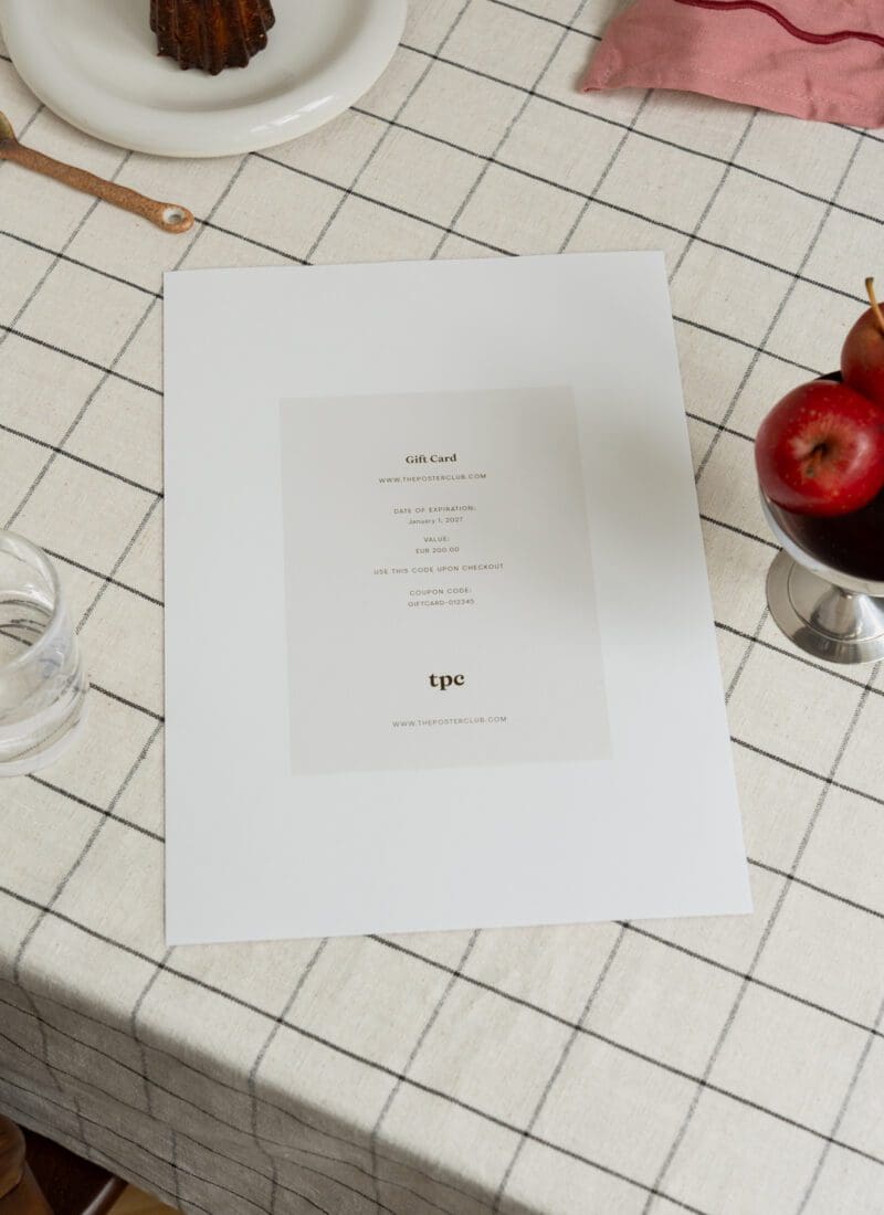 The Poster Club Art Prints Gift Card Geschenkkarte 25 Euro