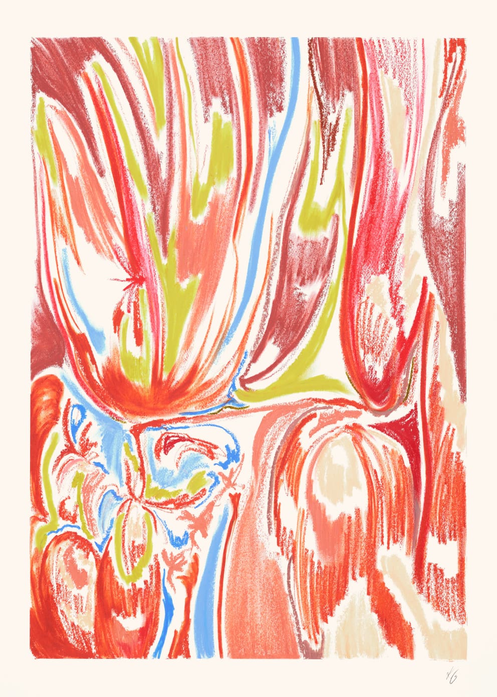 The Poster Club Art Prints Orangerøde blade Poster A4 orange