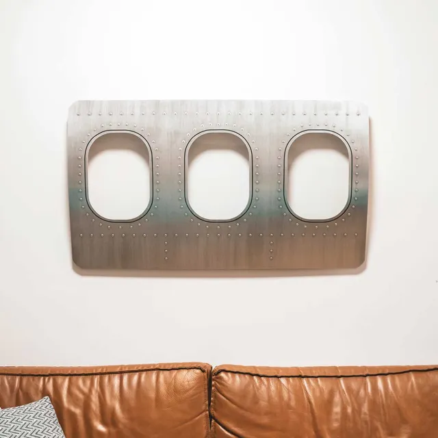 aircraftwindows Aircraft Windows Triple Window Wanddeko Alu