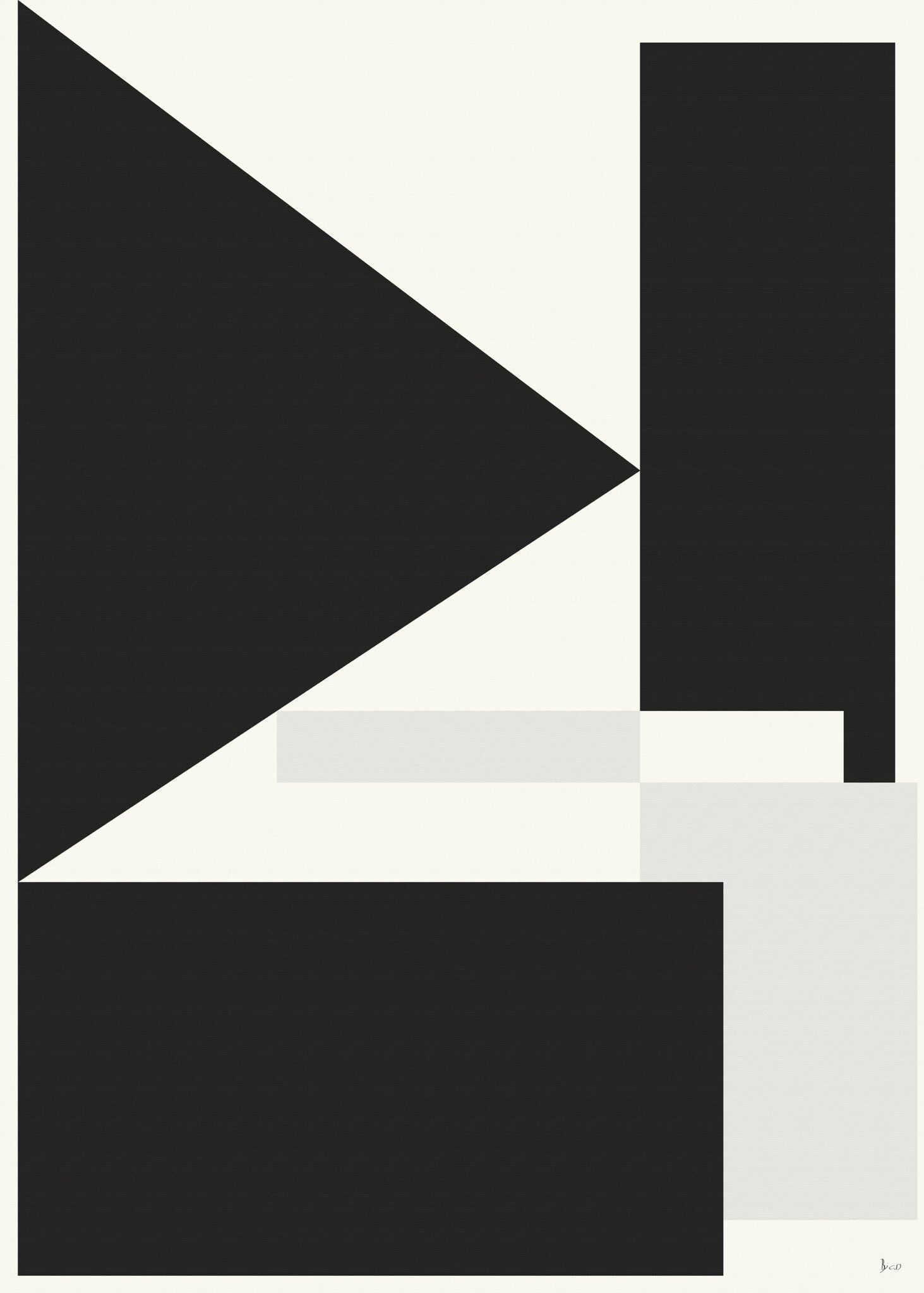 The Poster Club Composition 02 Poster 30x40 cm beige