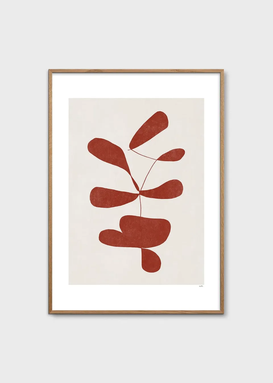 The Poster Club Art Prints Botanik I Poster 30x40 cm beige rot