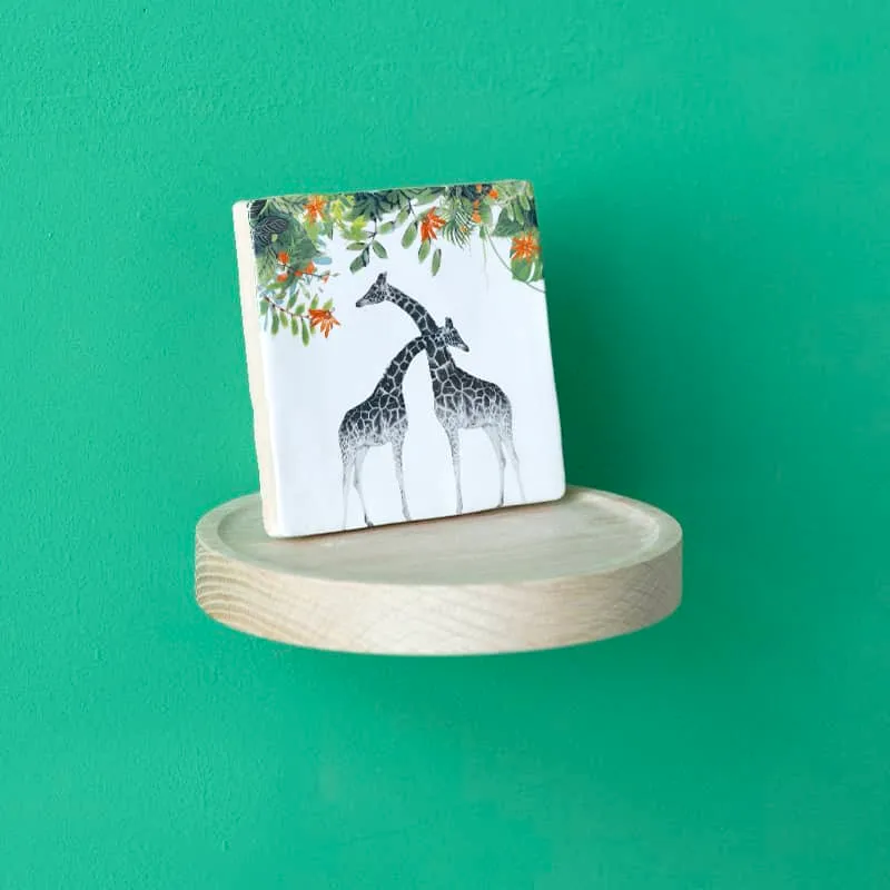 Storytiles Tile holders Tiny things holder Wandregal rund