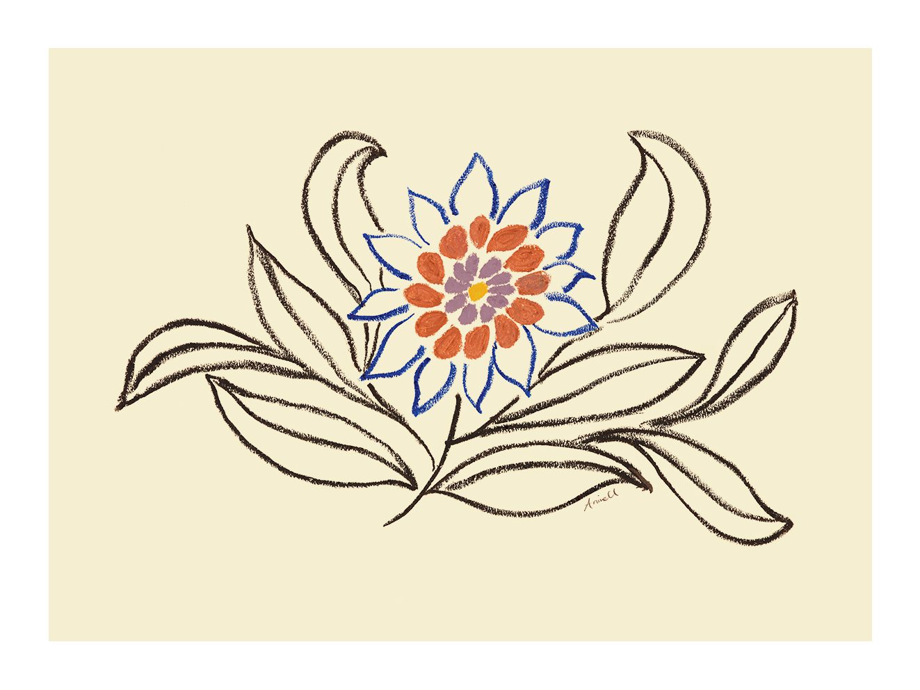 The Poster Club Nectar Poster 30x40 cm blau