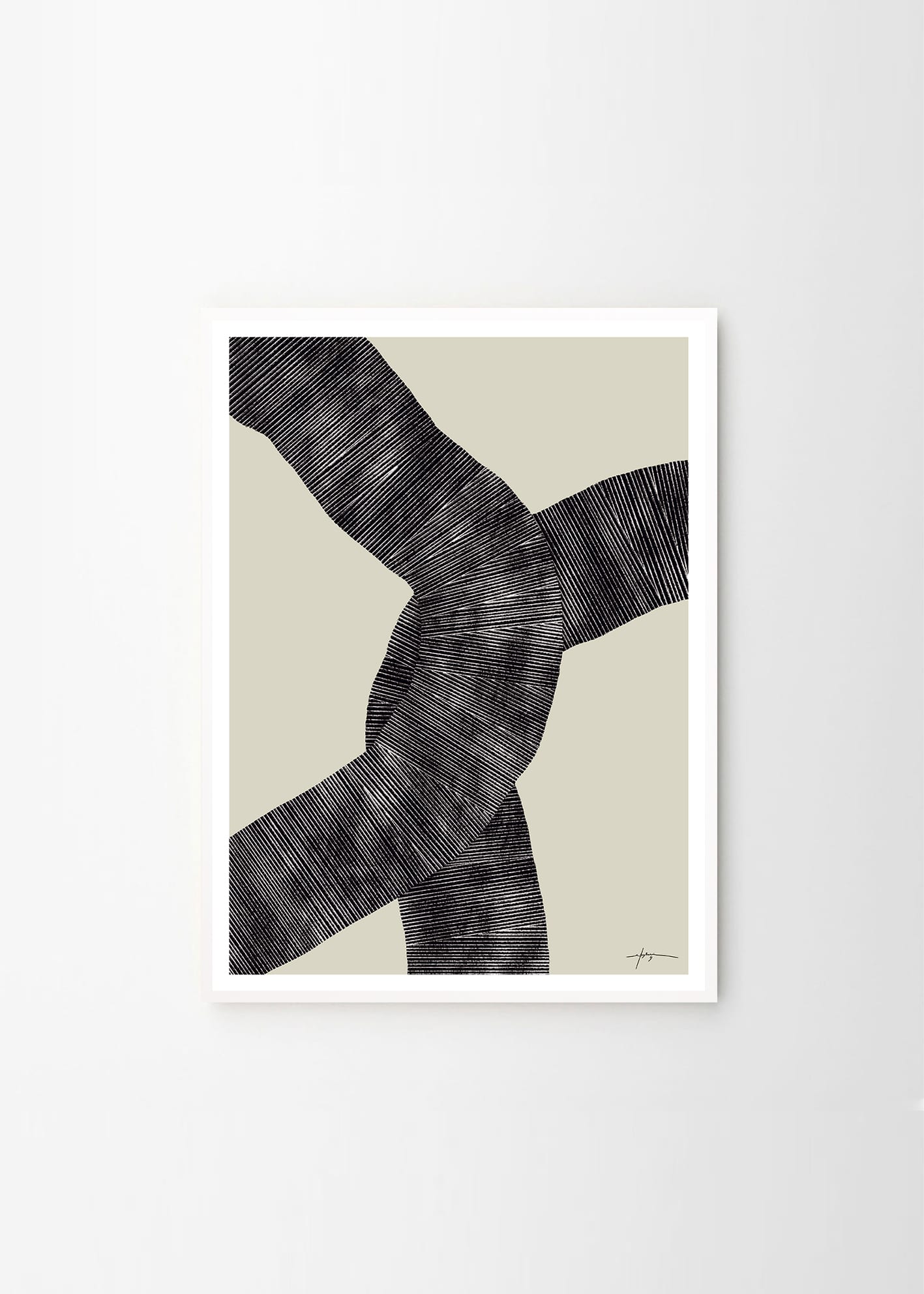 The Poster Club Art Prints Abstract 697 Poster 30x40 cm beige