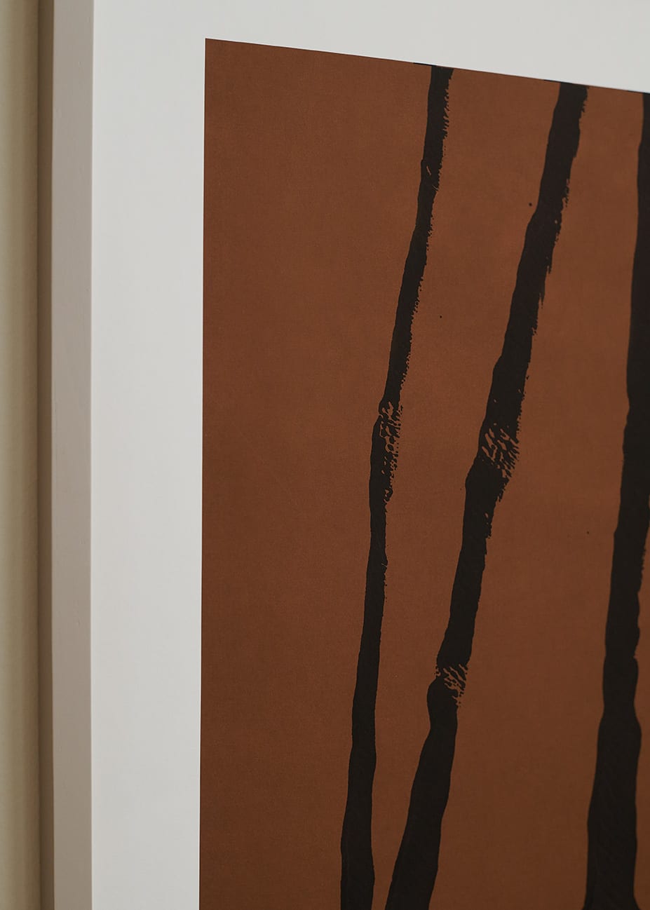 The Poster Club Abstract Man No. 02 Kunstdruck 40x50 Braun
