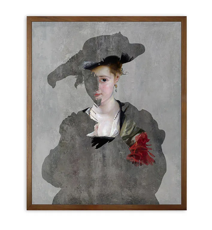 Mineheart Reveal Lady 1 Gemälde 81x66 cm grau Original