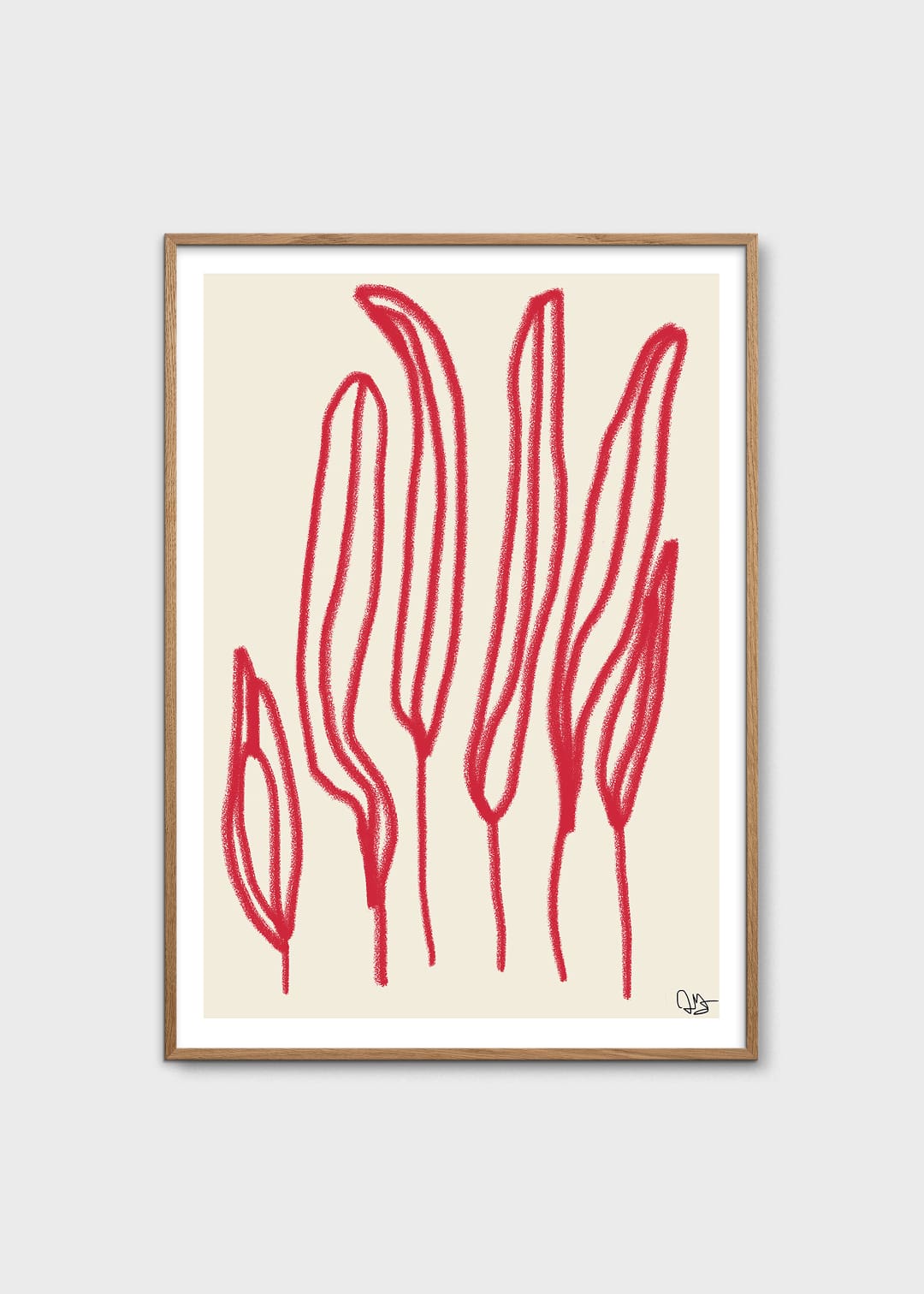 The Poster Club Art Prints Vass Poster 30x40 cm beige rot