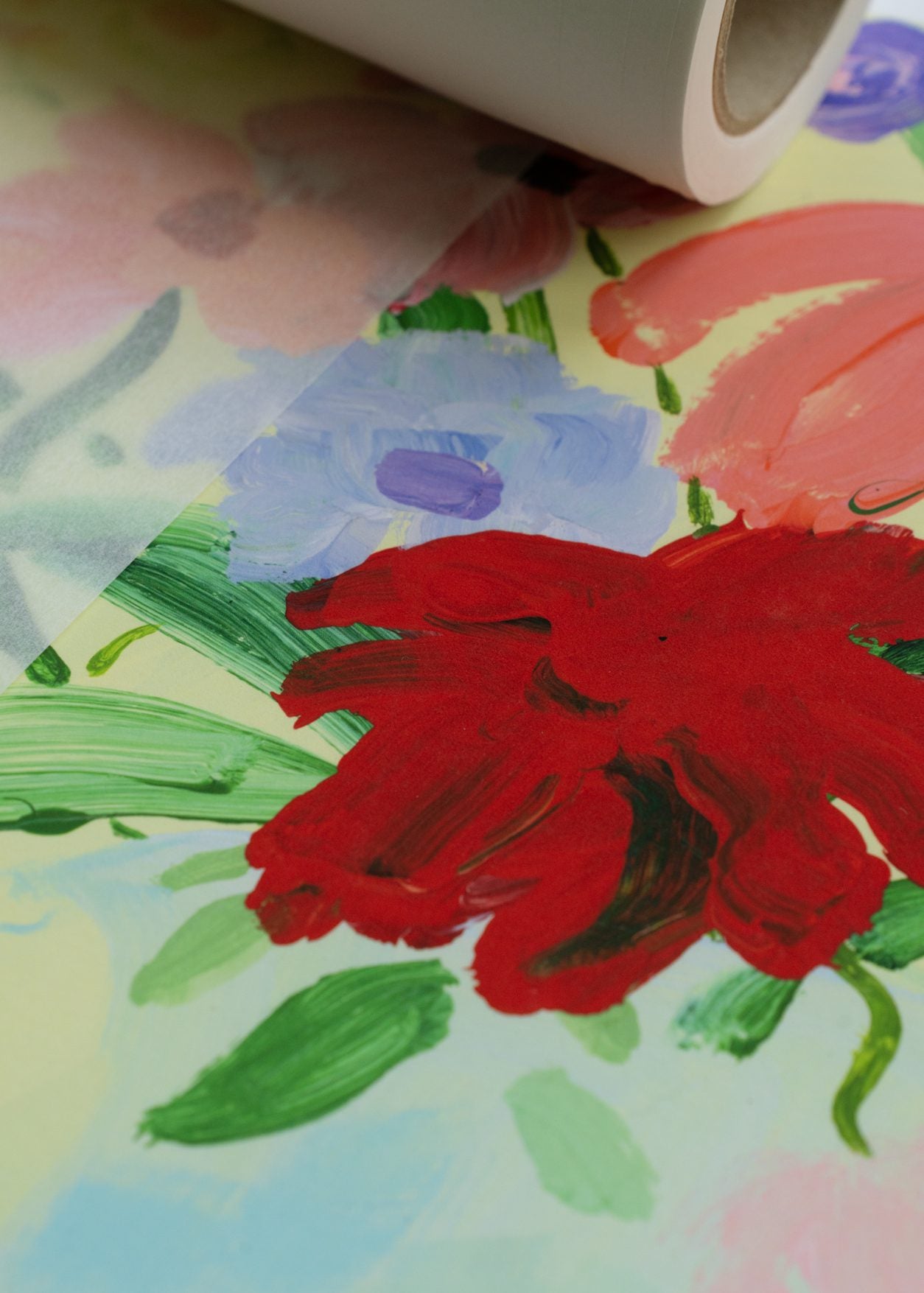 The Poster Club Art Prints Flowers on Green Tablecloth Poster 30x40 cm