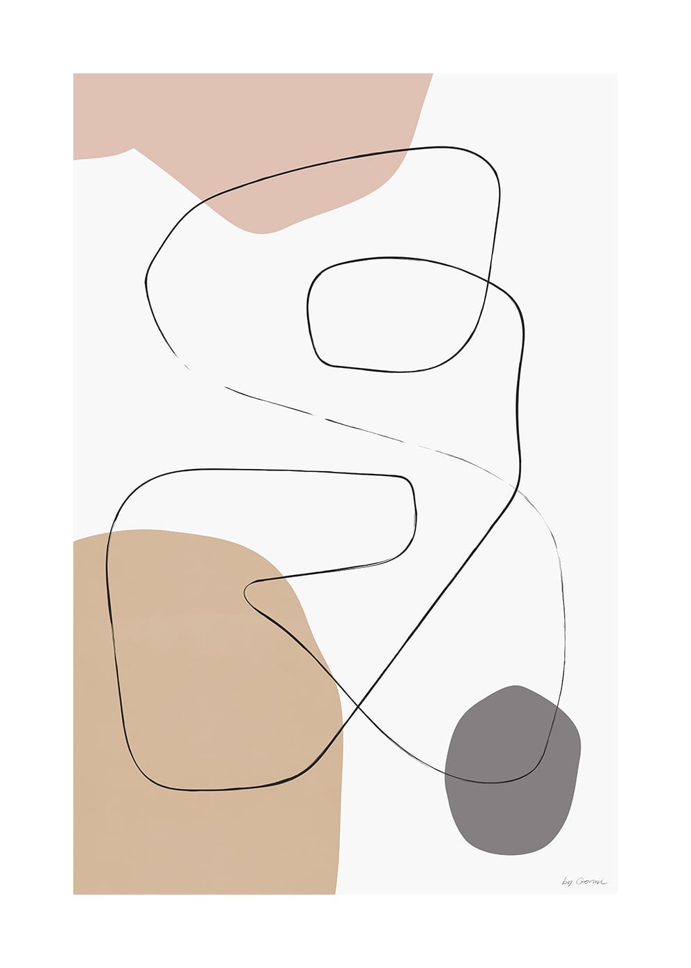 The Poster Club Art Prints NG 02 Poster 30x40 cm beige