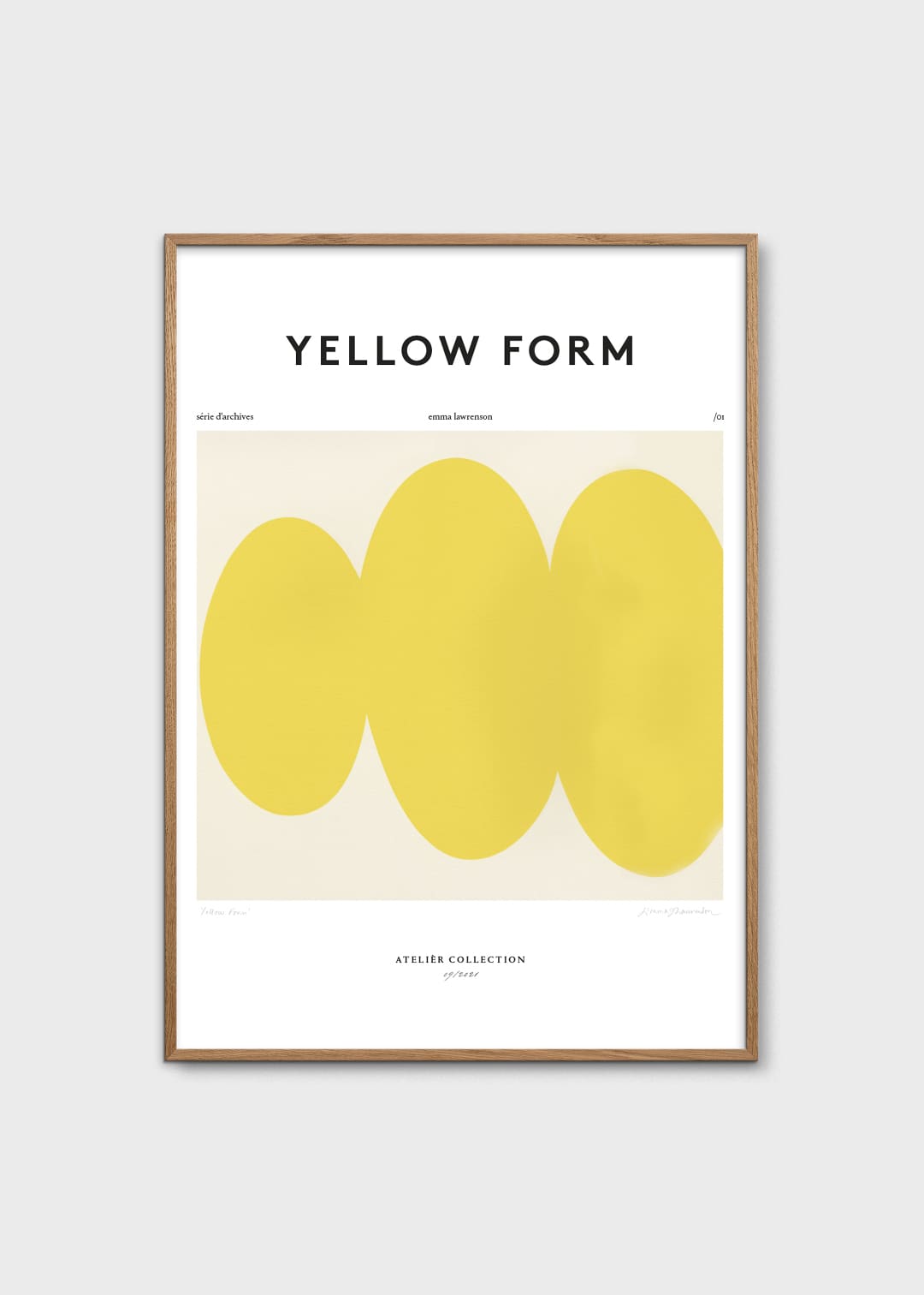 The Poster Club Art Prints Yellow Form Poster A4 gelb