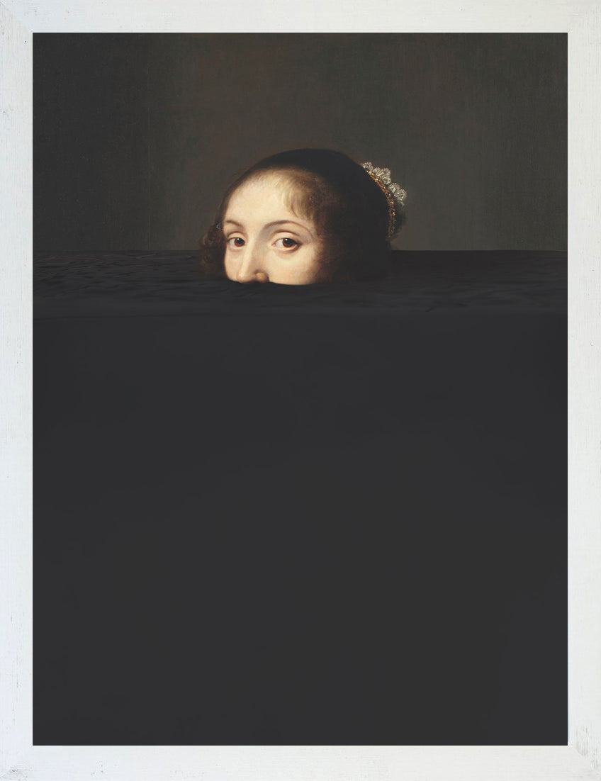 Mineheart Submerged 6 Black Lady Wandbild 30x41cm schwarz