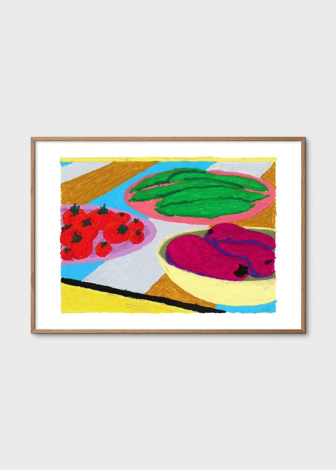 The Poster Club Vegetables Kunstdruck 30x40 cm grün