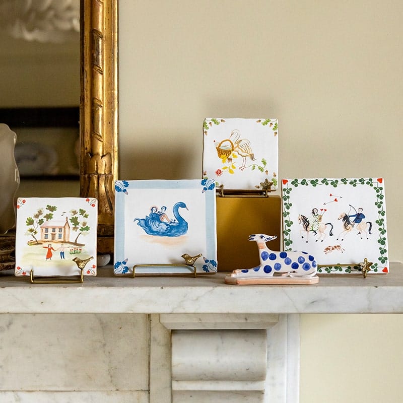 StoryTiles Delft Blue In 't Huwelijksbootje Fliese 10x10 Hochzeit