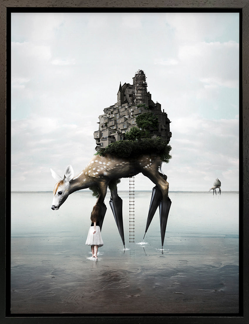 Mineheart Wall Art The Migration Canvas Hirsch 30x41cm