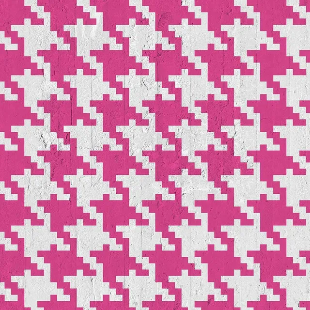Mineheart Wallpaper Pied De Poule-M Tapete Rosa 52 cm