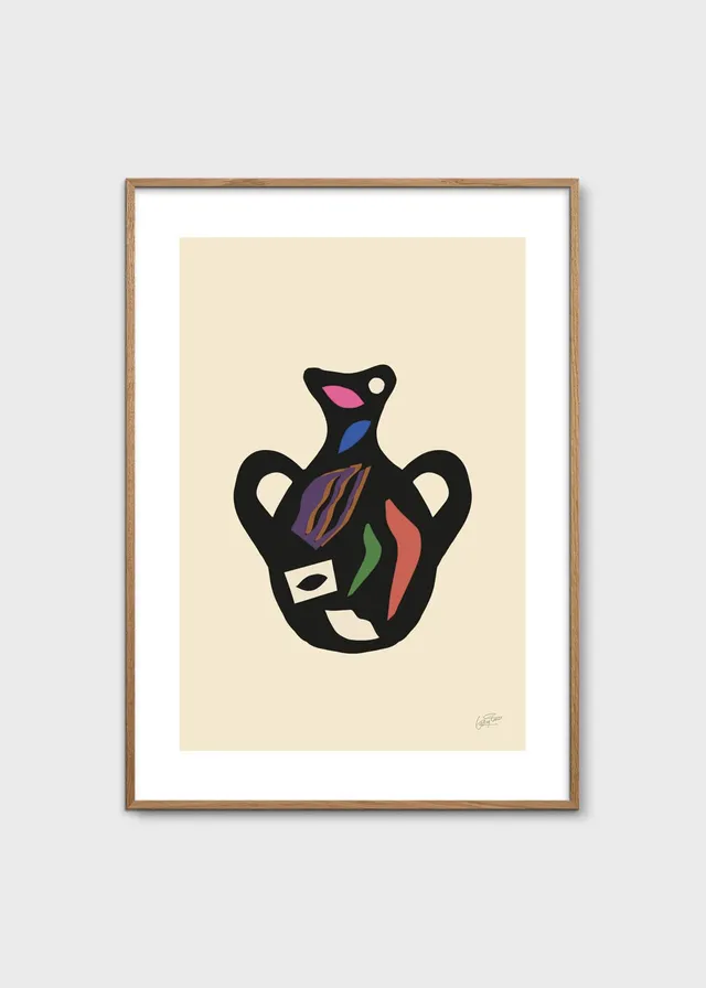 The Poster Club Vase Serie Poster 50x70 cm beige