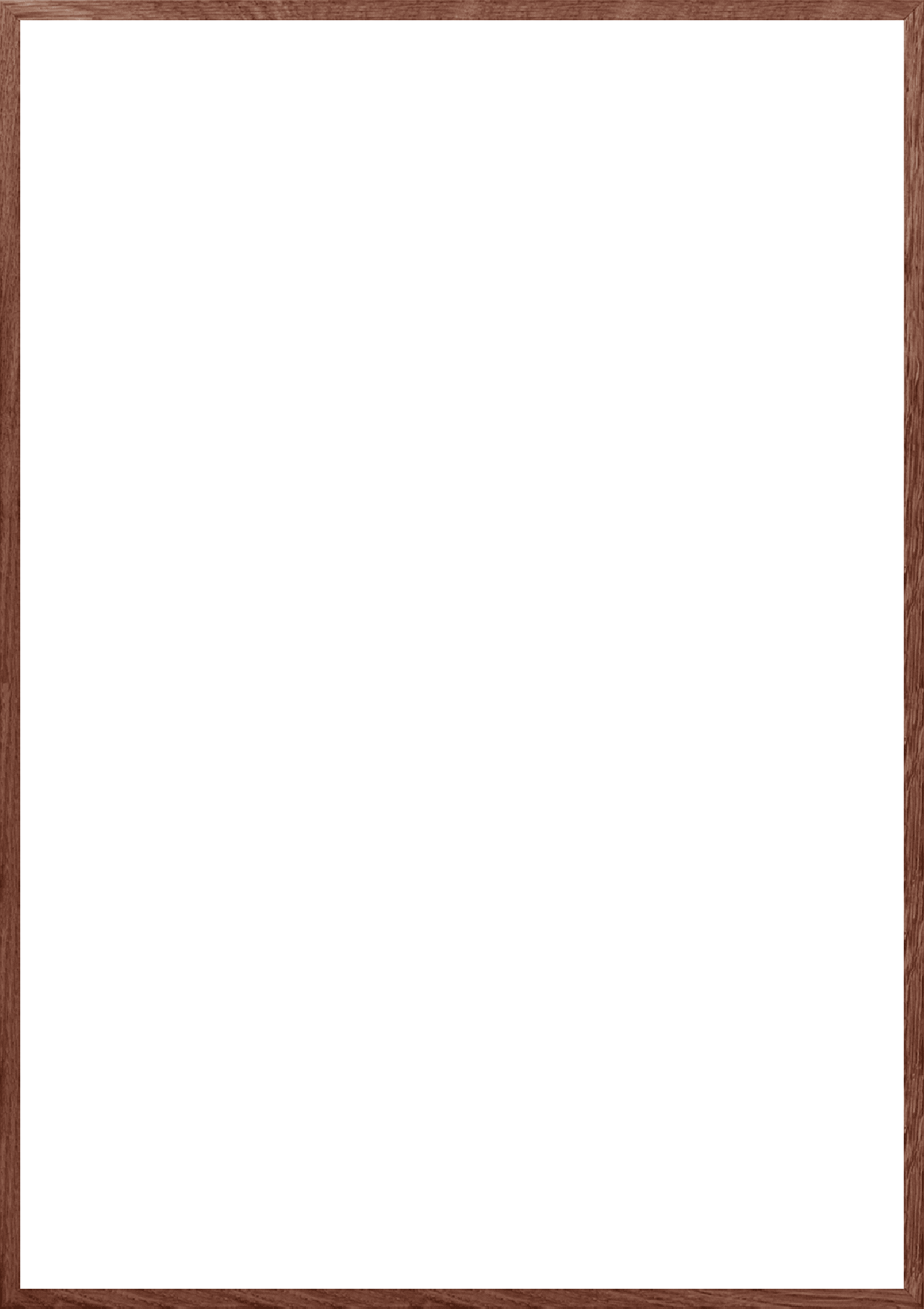 The Poster Club Frames Dark Oak Frame Bilderrahmen A4 Eiche