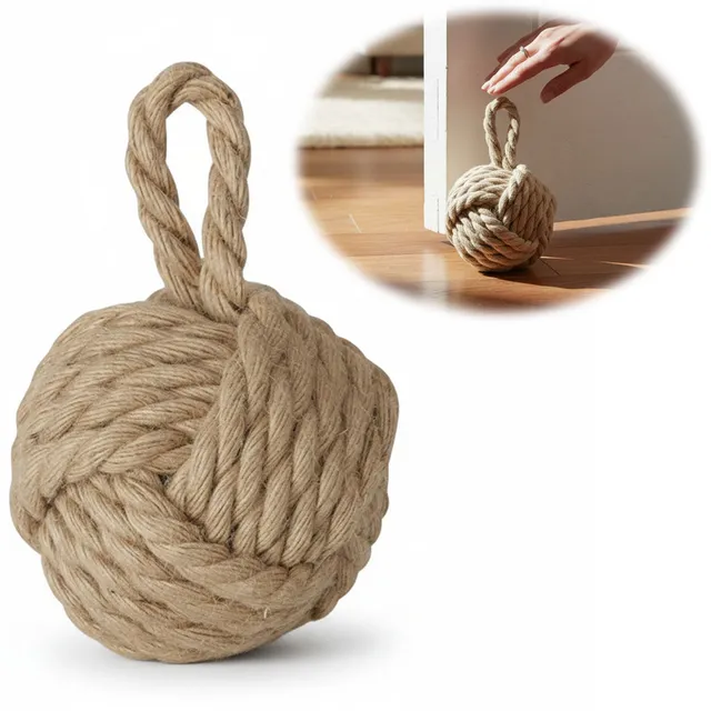 LS-LebenStil Malmö Türstopper Jute beige-braun 23cm 1,3kg