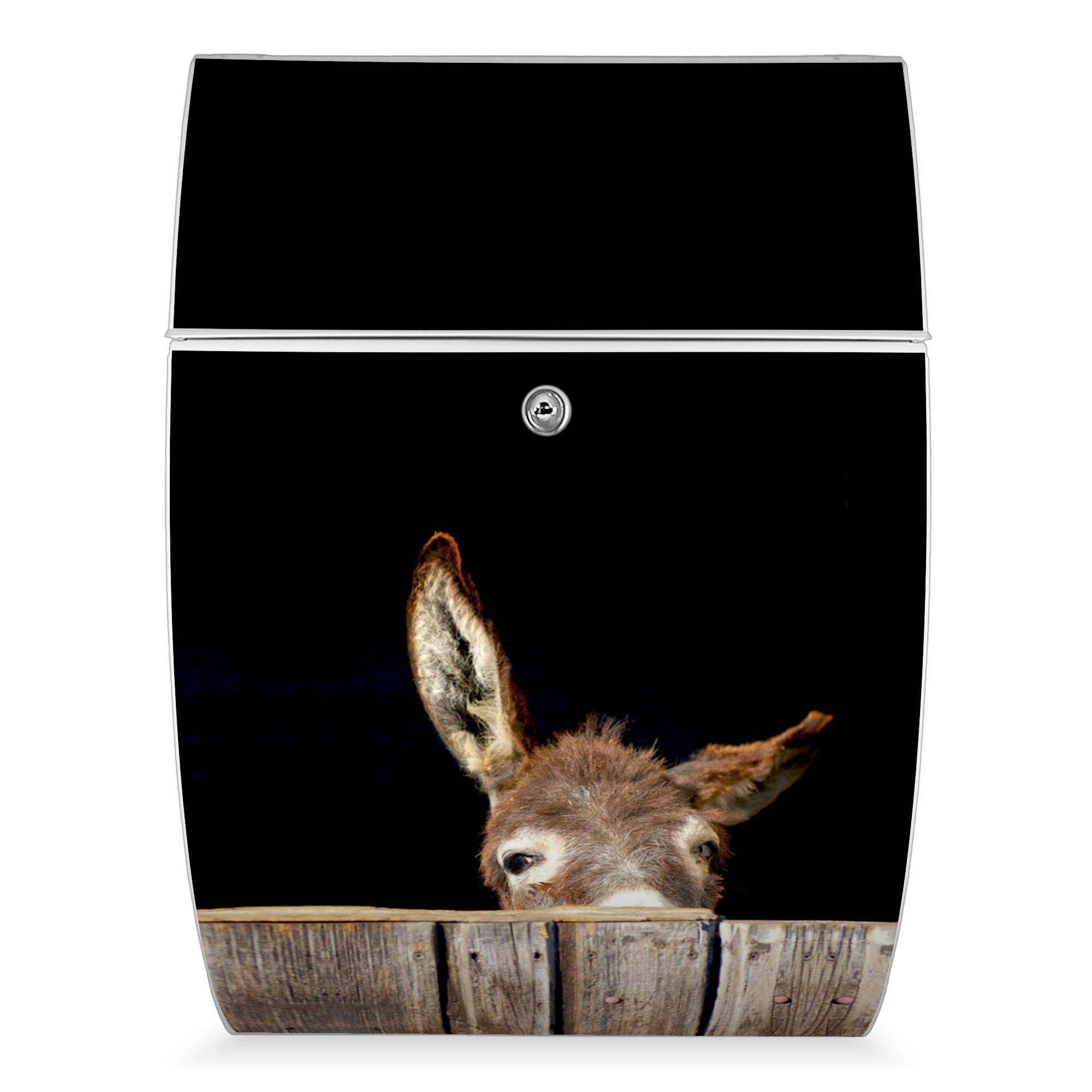 Banjado Riviera 46x33,5x13cm Briefkasten Weiß Esel A4