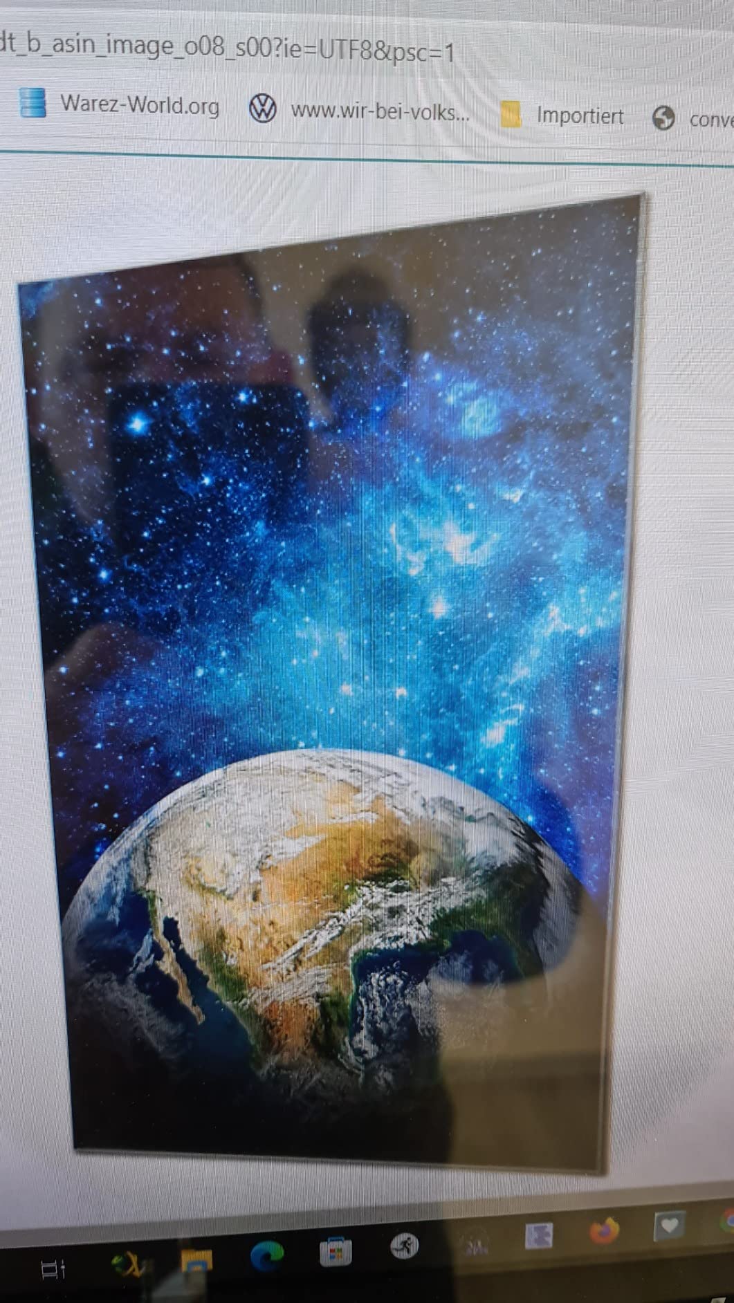 Banjado Magnettafel Glas Memoboard Nachthimmel 40x60 beschreibbar